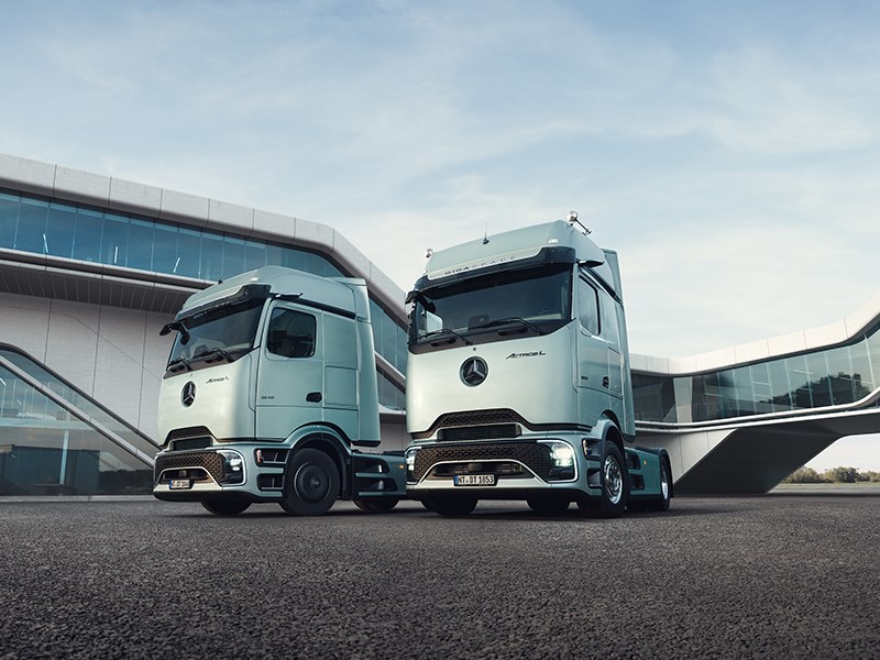 Nog meer efficiëntie onderweg: De nieuwe Actros L van Mercedes-Benz Trucks met zijn futuristische ProCabin, nog betere aerodynamica en verder geoptimaliseerde hulpsystemen.