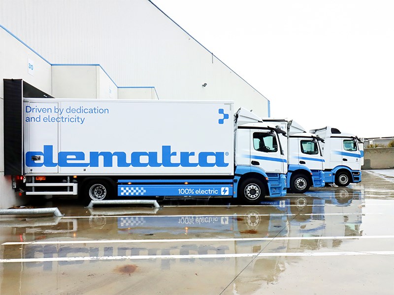 Mercedes-Benz eActros 300L voor Dematra