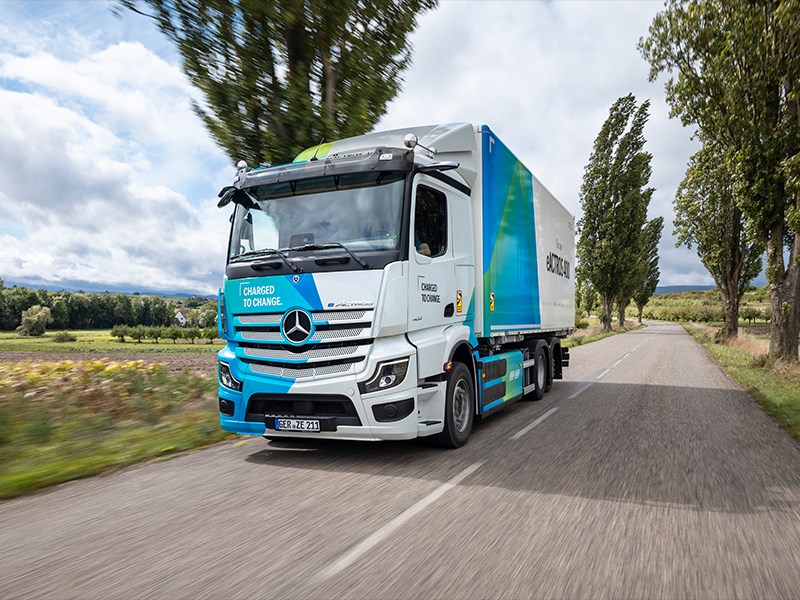 Mercedes-Benz Trucks presenteert de nieuwe eActros 400 op basis van de eActros 600.