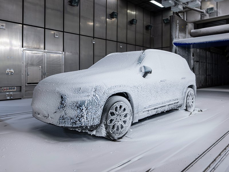 Zelfs bij zeer lage temperaturen biedt de nieuwe GLB een ‘Welcome Home’-gevoel