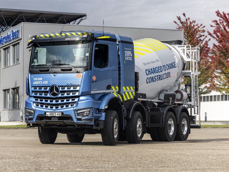Van Houdt Mercedes-Benz eArocs 400: batterij elektrische bouwtruck vanaf april te bestellen 