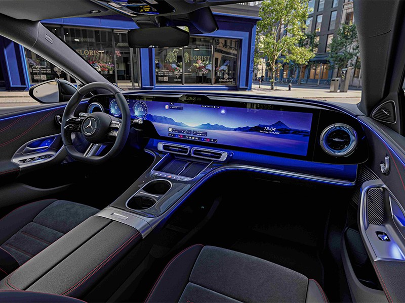 Een oase van rust die zijn gelijke niet kent: het interieur van de nieuwe elektrische Mercedes-Benz C-Klasse