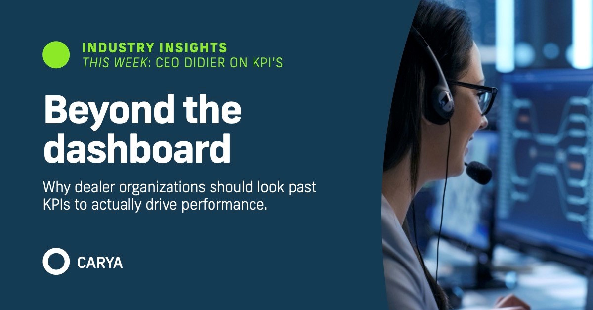 CARYA Blog - KPIs don’t fix your business.  They show you where it’s broken.