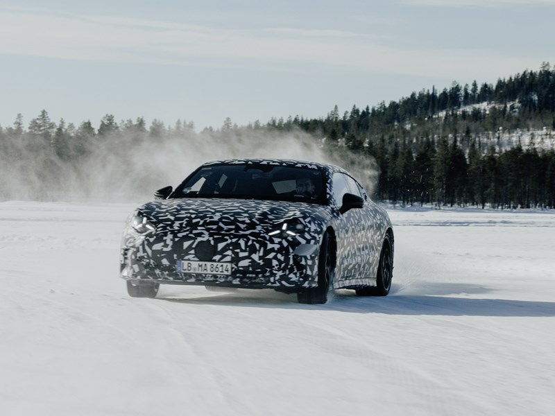 Grensverleggende rijdynamiek – ook in de winter: laatste testrondes in Zweden voor de nieuwe Mercedes-AMG GT 4-Door Coupé