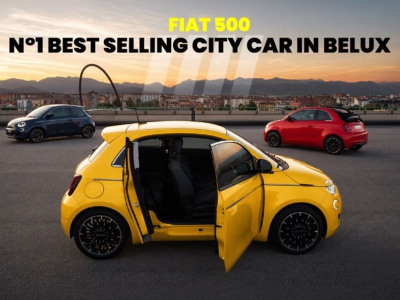 De Fiat 500 bevestigt zijn status als toonaangevend model in de BeLux.