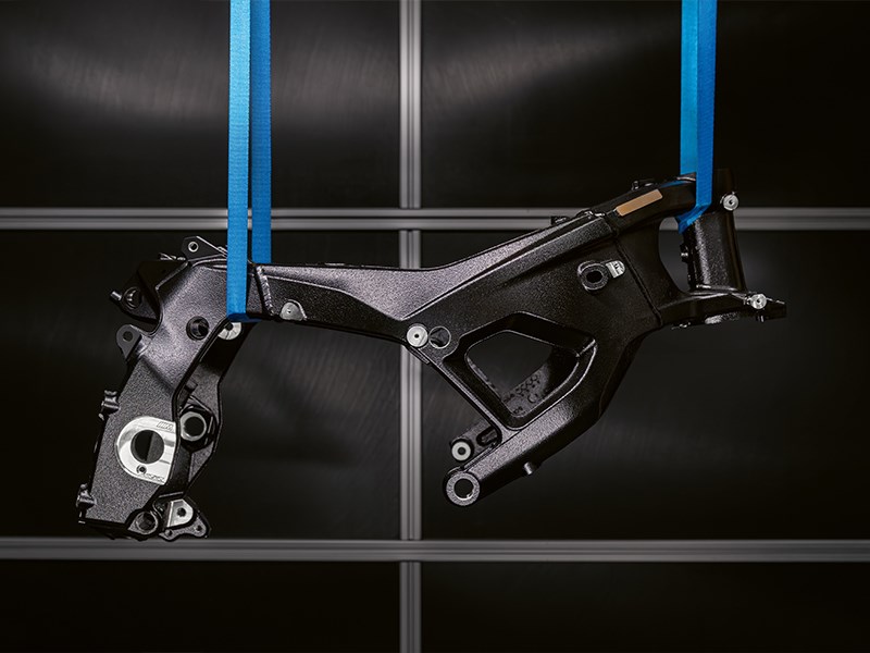 Racetechnologie voor op de weg: het nieuwe M Motorsport-frame voor de BMW M 1000 RR.